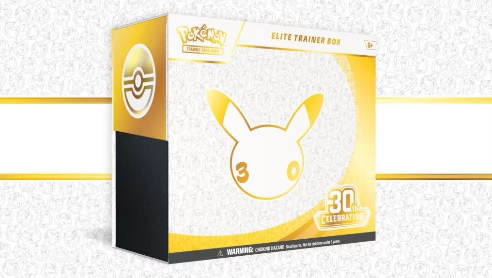 Real product photo for How to buy Pokémon 30th Anniversary sets at retail in the UK