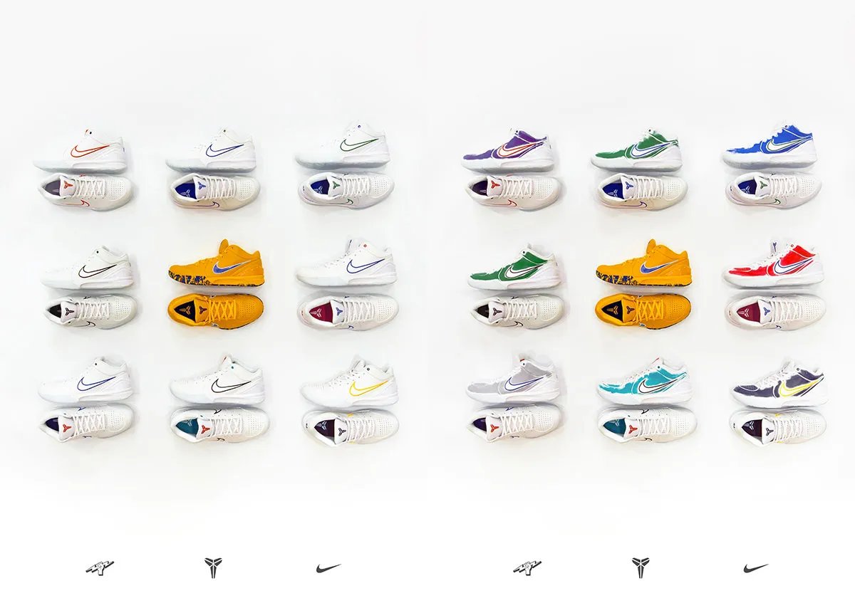 Sealed mystery box sneaker package on a concrete surface, representing the Nike Kobe 4 Protro Draft Day blind box drop