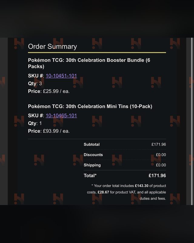 Member checkout secured by Hit The Drop
