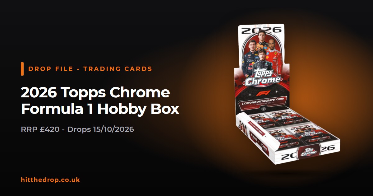 2026 Topps Chrome Formula 1 Hobby Box UK drop file