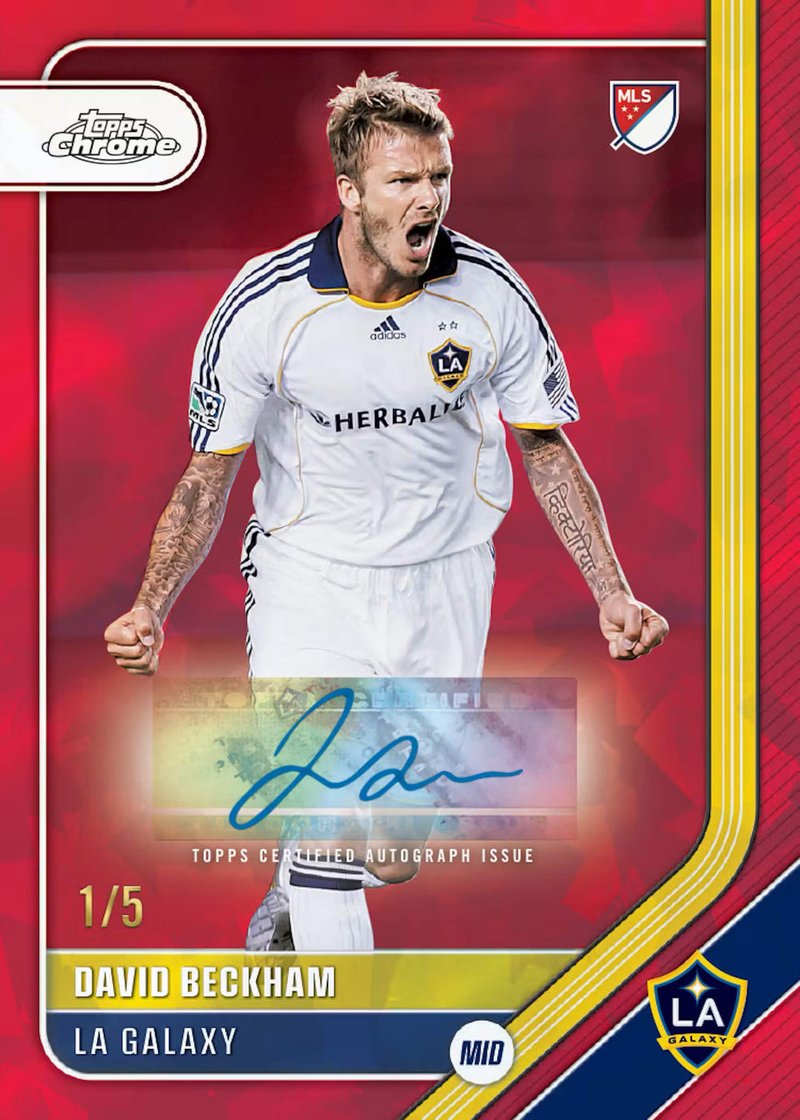 UK collector checking EQL raffle confirmation on smartphone after Topps MLS Sapphire draw