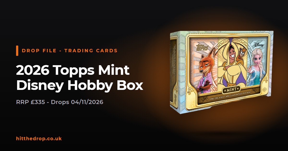 2026 Topps Mint Disney Hobby Box UK drop file
