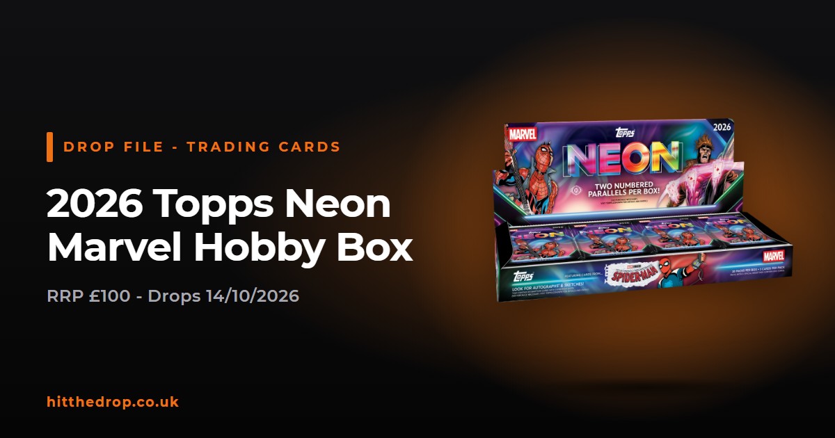 2026 Topps Neon Marvel Hobby Box UK drop file