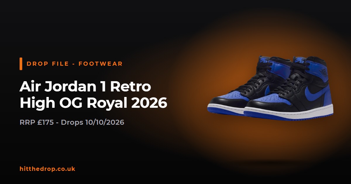 Air Jordan 1 Retro High OG Royal 2026 UK drop file