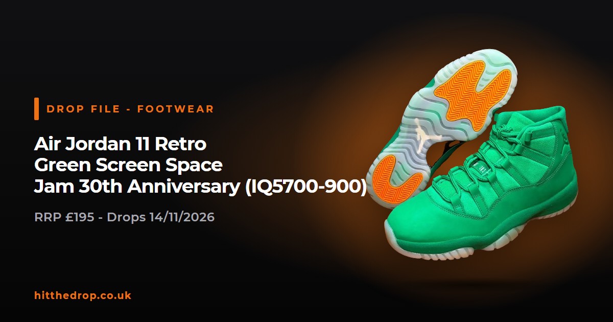 Air Jordan 11 Retro Green Screen Space Jam 30th Anniversary (IQ5700-900) UK drop file