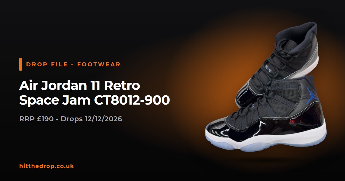 Air Jordan 11 Retro Space Jam CT8012-900 UK drop file