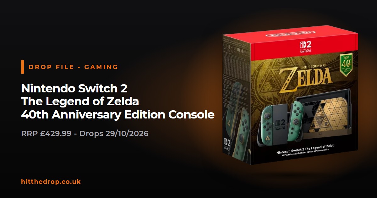 Nintendo Switch 2 The Legend of Zelda 40th Anniversary Edition Console UK drop file