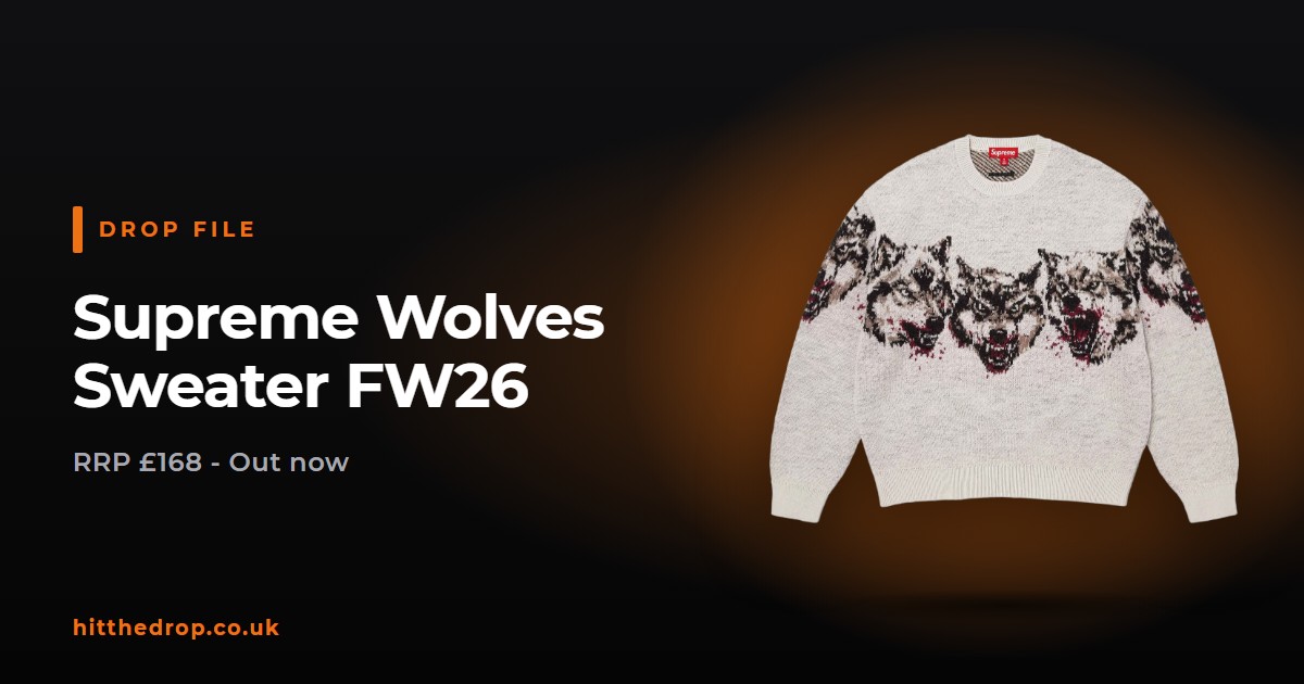 Supreme Wolves Sweater FW26 UK drop file